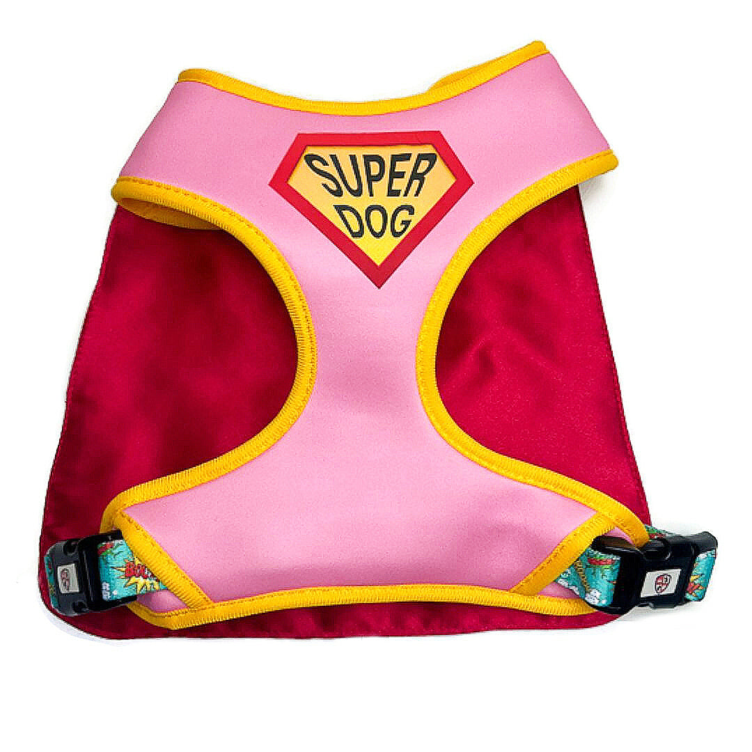 SuperDog Harness | Super Blue & Super Pink